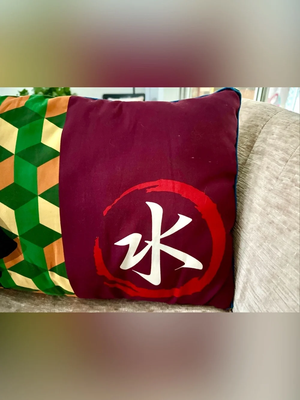 Demon Slayer Giyu Tomioka Soft Pillow Japan Kimetsu no Yaiba Anime OOAK Unique